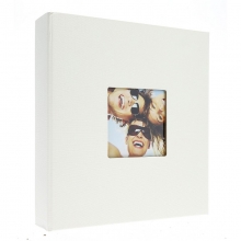 Foto albumas 22,8x28cm, 100 magnetinių lapų, spiralinio rišimo, baltas