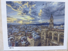 Tapyba ant drobės pagal skaičius, 40x50 cm, Miestas – kūrybinis rinkinys