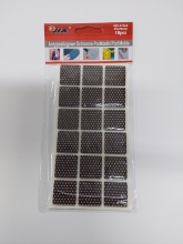Veltinio padukai kvadratiniai baldams 25x25mm.- 18vnt.
