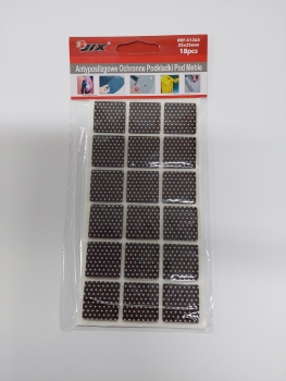 Veltinio padukai kvadratiniai baldams 25x25mm.- 18vnt.