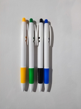 Automatinis tušinukas mėlynas 0.7mm., korpusas baltas