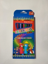 Dvipusiai Spalvoti Pieštukai Star Color, 12 vnt. = 24 spalvos
