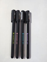 Gelinis rašiklis 0,5mm. mėlynos spl. korpusas juodas