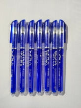 Gelinis rašiklis nutrinamas, mėlynos spalvos, 0,5 mm.