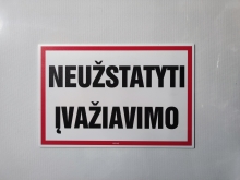 Lentelė Neužstatyti įvažiavimo 300x200mm.