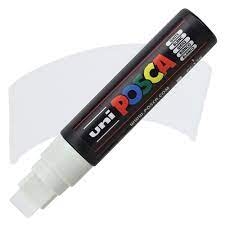 Markeris POSCA PC-17K baltas Nr.1, 15 mm