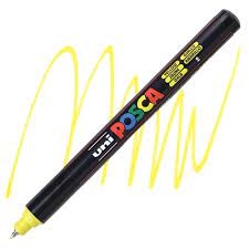 Markeris POSCA PC-1MR geltona Nr.2