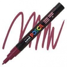 Markeris POSCA PC-3M tamsiai raudona Nr.60