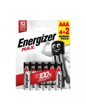 Baterija ENERGIZER max LR03 AAA BL4+2