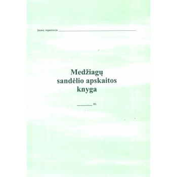 Medžiagų sandėlio apskaitos knyga