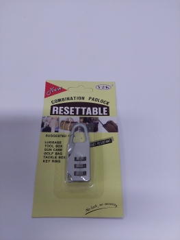 Mini kodinė spyna metalinė įvairių spl.
