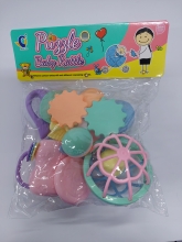 Barškučių rinkinys pastelinių spalvų