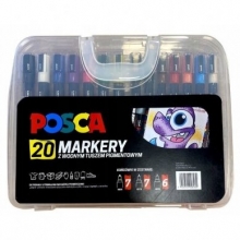 Markerių - žymeklių rinkinys POSCA 20vnt