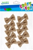 Dekoratyviniai lipnūs kaspinai iš džuto 10 vnt. CRAFT-FUN