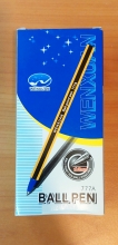 Tušinukas 1.0mm. mėlynas, korpusas dryžuotas