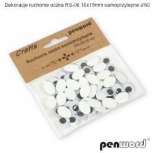 Dekoracija akytės 10x15mm 60vnt. RS-06 limpančios PENWORD