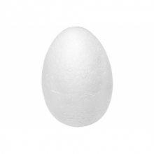 Kiaušinis polistirolio baltas 12cm, ypač tvirtas