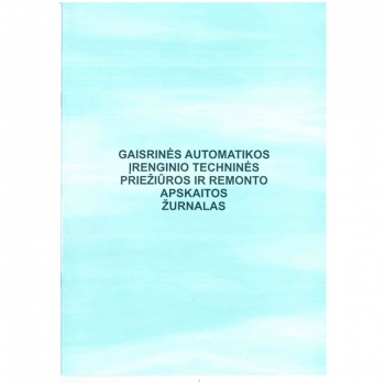 Gaisrinės automatikos įrenginio techninės priežiūros ir remonto apsk. žurnalas