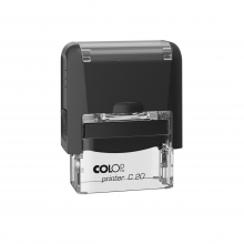 Antspaudo korpusas COLOP Printer C20, juodos sp., mėlyna pagalvėle