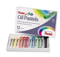 Aliejinės kreidelės PENTEL ARTS 12vnt.