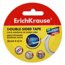 Dvipusė lipni juosta 18mm x 12m ErichKrause