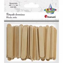 Mediniai pagaliukai rankdarbiams 9x65mm 100vnt. TITANUM