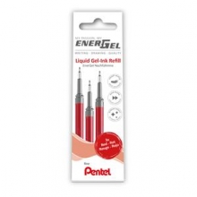 Gelinės šerdelės PENTEL Energel F, 3 vnt, raudonos spalvos