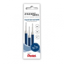 Gelinės šerdelės PENTEL Energel M, 3 vnt, mėlynos spalvos