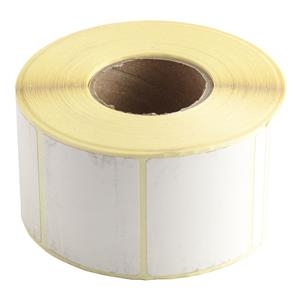 Lipnios etiketes , termo, 49x40mm, balta , 1000vnt.