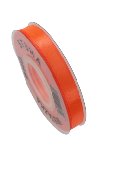 Atlasinė juostelė 10mm x 22,5m oranžinės sp.