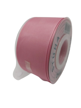 Ripsinė juostelė 3.8cm. -13,5m. pelenų rožės spl.