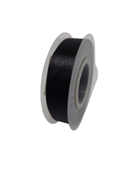 Atlasinė juostelė 15mm x 22,5m juodos sp