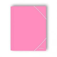 Aplankas su gumele, rožinės spalvos A4, Penmate