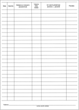 Valymo darbų atliekamų pagal planą (grafiką) registravimo žurnalas, A4, 24 lapa