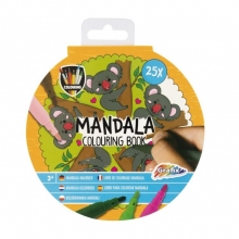 Spalvinimo knygelė 15cm 25l. Mandalos apskritos