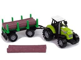 Traktorius su rastų priekaba 22x14x5,5cm