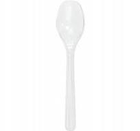 Plastikiniai šaukšteliai SUPERIOR, PS, skaidrūs, 12,5 cm, 50 vnt