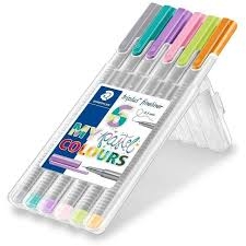 Spalvoti rašikliai STAEDTLER Pastel, 0,3 mm, 6 vnt