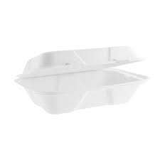 Vienkartinės dėžutės maisto išsinešimui VEGWARE, CP, 1- os dalies, 23 x 15 x H 6,5 cm, 15 vnt