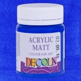 Akriliniai matiniai dažai Decola, 50 ml. ultramarinas
