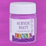 Akriliniai matiniai dažai Decola, 50 ml. alyvinės spalvos