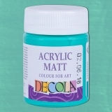 Akriliniai matiniai dažai Decola, 50 ml. mėtos spalvos