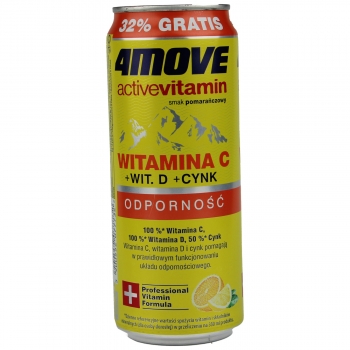 Vitamininis vanduo 4Move Witamin C+D, 330ml