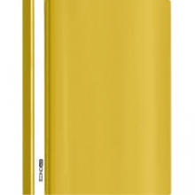 Segtuvėlis plastikinis su skaidriu viršeliu A4, geltonos spalvos, Economix