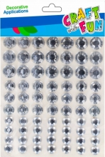 Dekoratyviniai kristaliai-lipdukai įvairių dydžių Craft-Fun 10x11cm