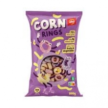 Užkandžiai Oho Corn Rings 100g kukurūzų žiedai