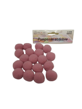 Pomponai kreminės spalvos 2.5cm 20vnt