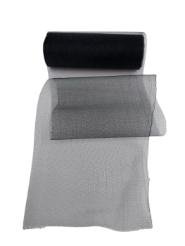 Organza blizgi juodos sp.14x457cm