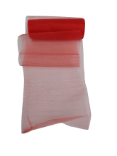 Organza blizgi raudonos sp.14x457cm