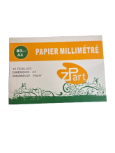 Milimetrinis popierius A4, 12lapų